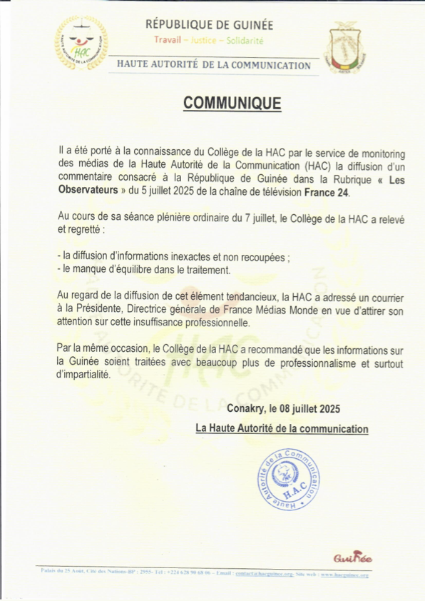 Communiqué